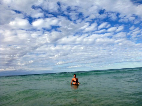 Who cares if it's winter? Beach mode on, baby!