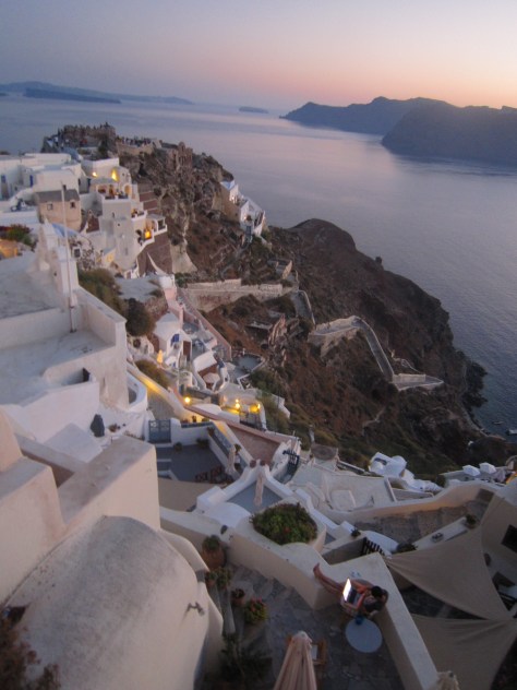Pretty cliff-side houses in Oia