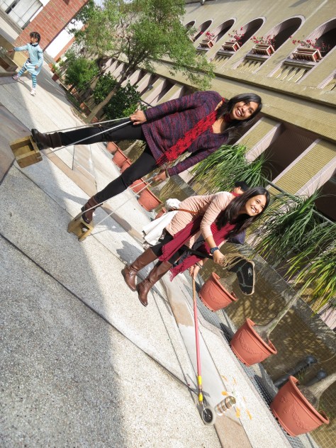 Here we are, literally horsing around as we stumbled onto a nostalgic kids' toys exhibit at the Taipei Heritage Center behind our hostel. Clear proof that we were never meant to grow up. :)