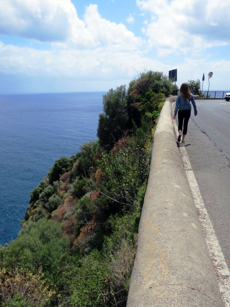 Managed to snap a picture of our walk in the gaps wherein I wasn't face to face with the Amalfi buses.