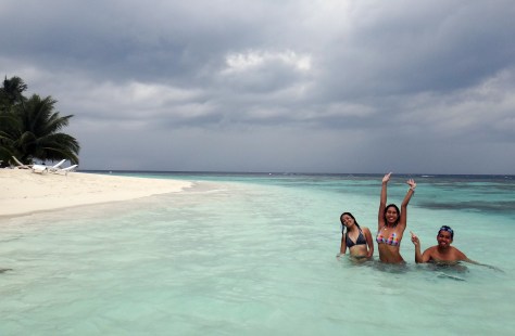 At the Bandos Resort's reef.