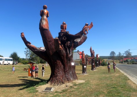 Admiring Legerwood's memorial trees