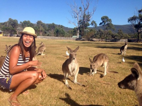 With the cute residents of the East Coast Natureworld
