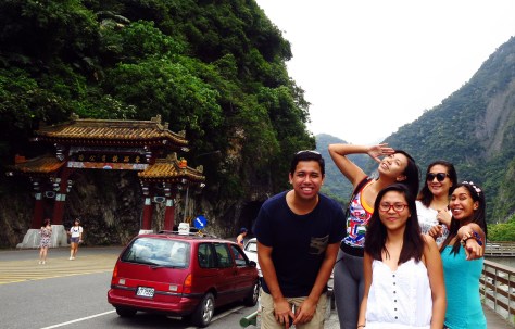 By the Taroko National Park Gate