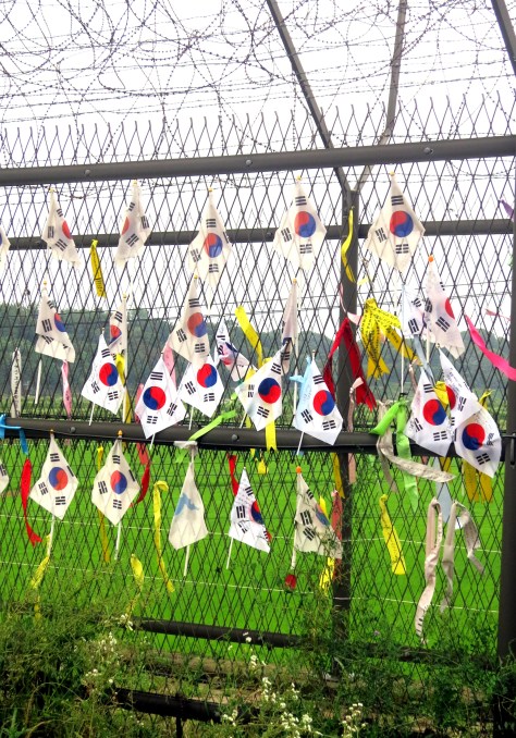 South Korean flags