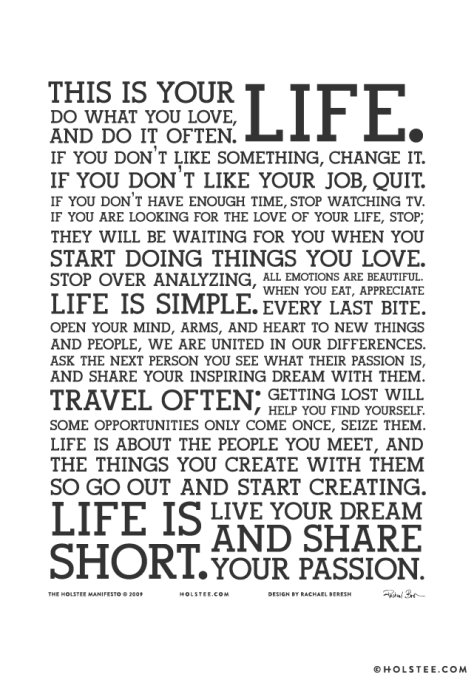 The Holstee Manifesto