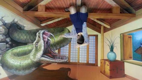 My sister, the action star