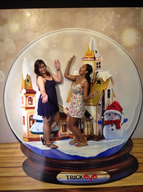 For someone trapped in a snowglobe, I'm awfully excited.