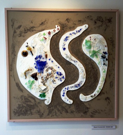 A strong quake rocked Hveragerði in 2008, enough to crack open a few homes. A local artist turned her smashed possessions into this collage of smitheereens instead. How's that for blooming where you're planted?