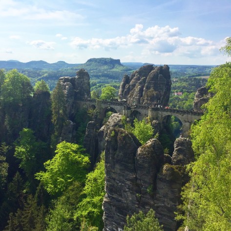 The famous Bastei Bridge